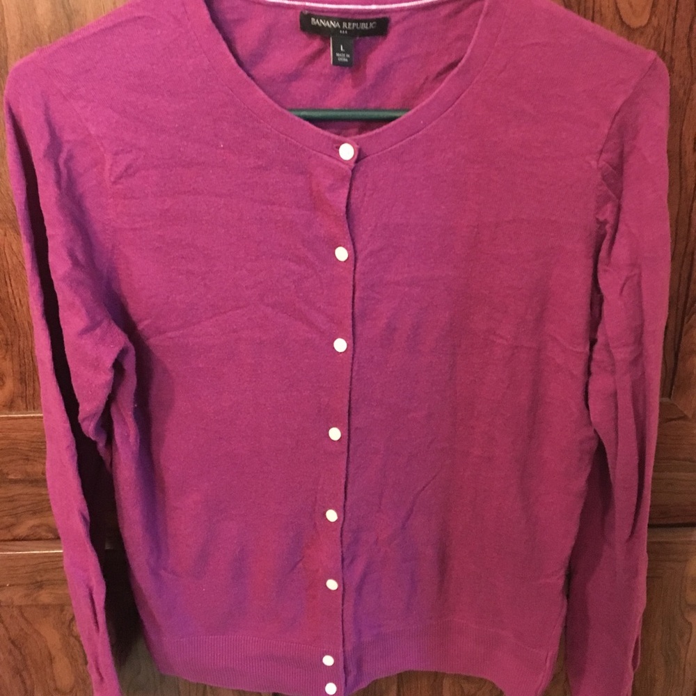 Fuchsia cardigan size L